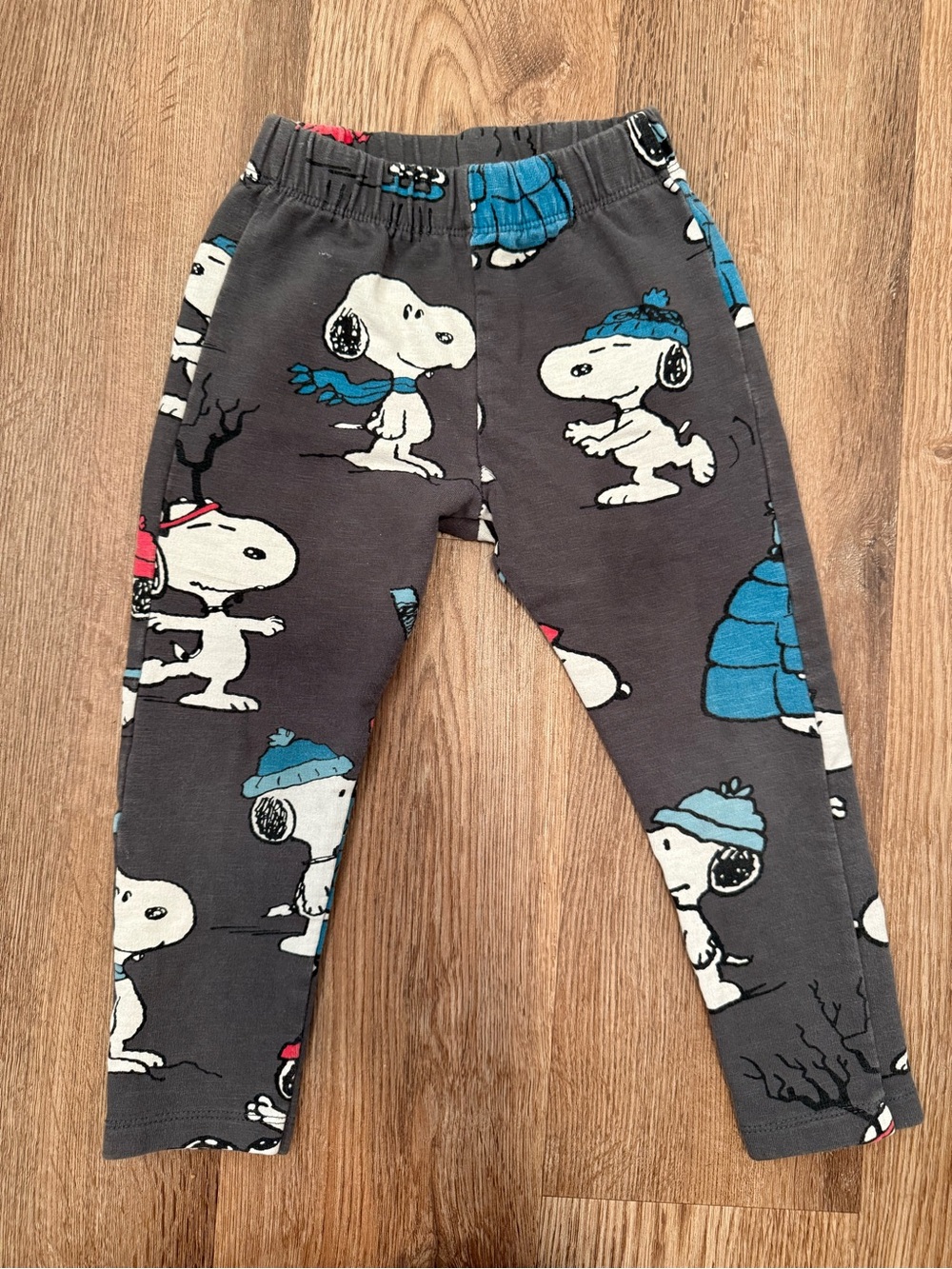Zara Kids Peanuts Snoopy Print pants - Gray & Blue